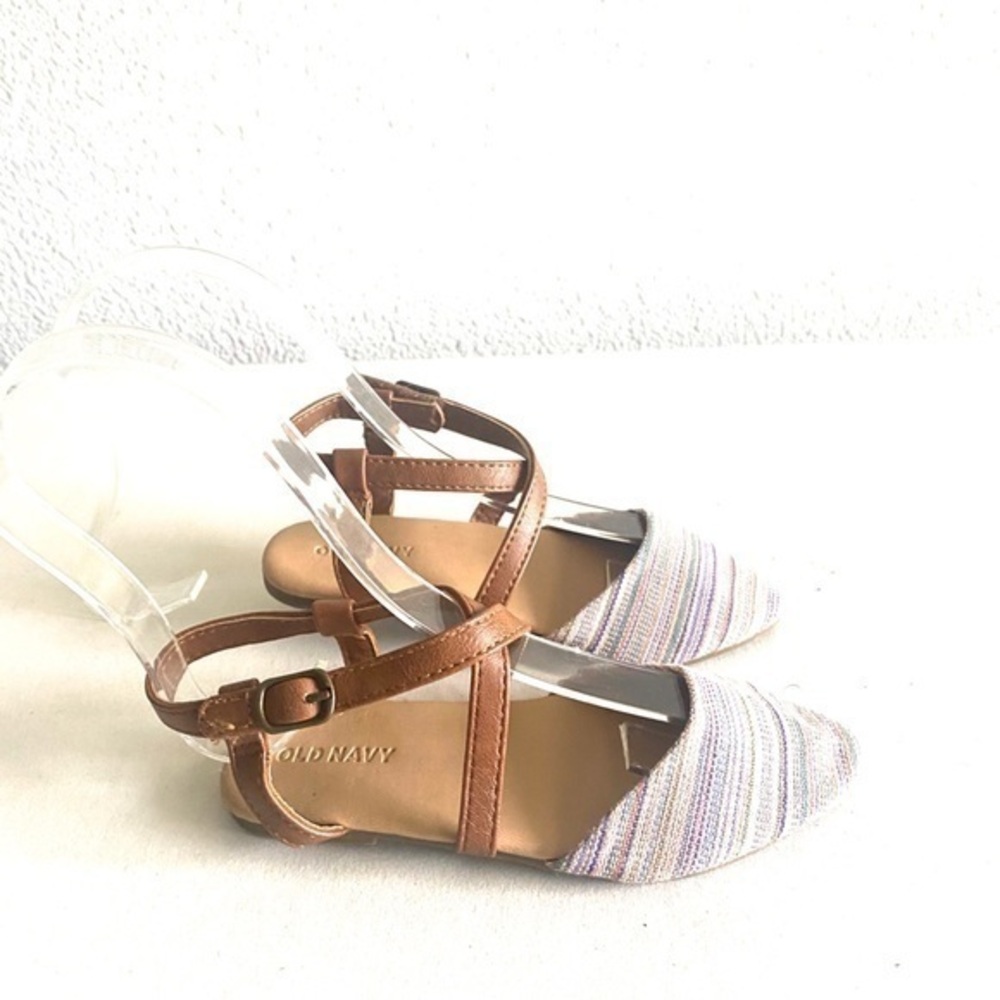 Old navy toddler stripped pointy toe sandal